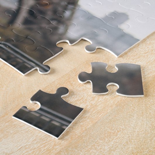 Creëer Your Ewn Monogrammed 4-fotocollage Legpuzzel (Zijkant)