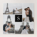 Creëer Your Ewn Monogrammed 4-fotocollage Legpuzzel<br><div class="desc">Voeg uw foto's en douanemonogram voor speciale toe van een soort ontwerp.</div>