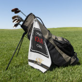 Creëer Your Ewn - monogrammed, merknaam / Aangepas Golfhanddoek (Groen)