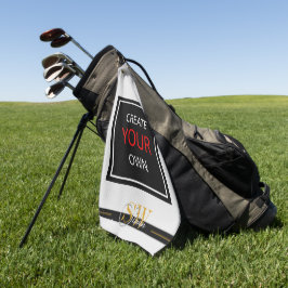 Creëer Your Ewn - monogrammed, merknaam / Aangepas Golfhanddoek