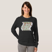 Creëer Your Ewn Naughty and Nice Santa's List T-shirt (Voorkant volledig)