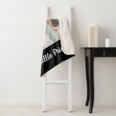 Creëer Your Ewn One Photo Personated Black Sherpa Deken (In situ)