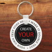 Creëer Your Ewn - Persoonlijk, merknaam / Foto Sleutelhanger (Voorkant)