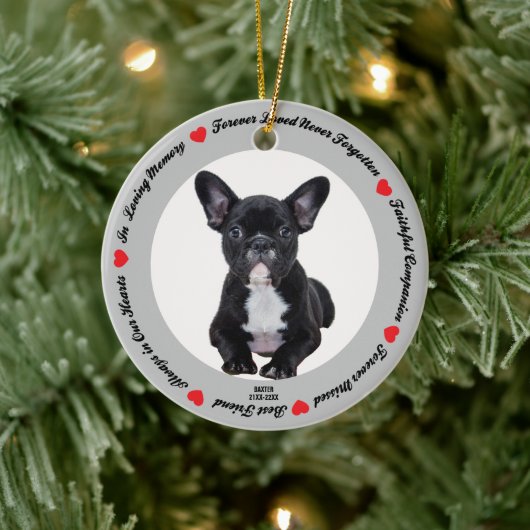 Creëer Your Ewn Pet Dog Memorial Keramisch Ornament (Boom)