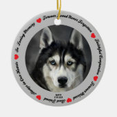 Creëer Your Ewn Pet Dog Memorial Keramisch Ornament (Voorkant)