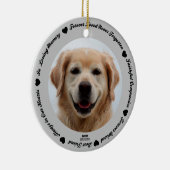Creëer Your Ewn Pet Dog Memorial Keramisch Ornament (Rechts)