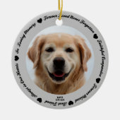 Creëer Your Ewn Pet Dog Memorial Keramisch Ornament (Voorkant)