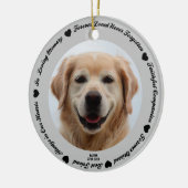 Creëer Your Ewn Pet Dog Memorial Keramisch Ornament (Links)