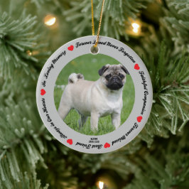 Creëer Your Ewn Pet Dog Memorial Keramisch Ornament