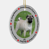 Creëer Your Ewn Pet Dog Memorial Keramisch Ornament (Rechts)