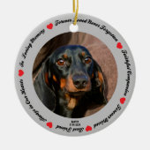 Creëer Your Ewn Pet Dog Memorial Keramisch Ornament (Voorkant)