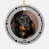 Creëer Your Ewn Pet Dog Memorial Keramisch Ornament (Achterkant)