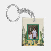 Creëer Your Ewn Photo Boho Cactus Sleutelhanger (Voorkant Links)