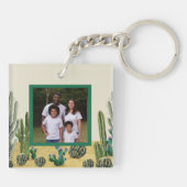 Creëer Your Ewn Photo Boho Cactus Sleutelhanger (Achterkant)