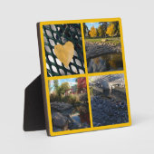 Creëer Your Ewn Photo Collage Gold Fotoplaat (Voorkant)