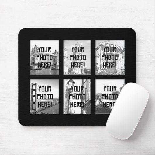 Creëer-Your-Ewn Photo Collage Mousepad Muismat (Met muis)