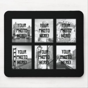 Creëer-Your-Ewn Photo Collage Mousepad Muismat