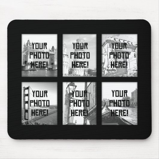 Creëer-Your-Ewn Photo Collage Mousepad Muismat (Voorkant)