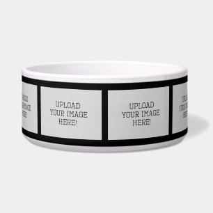 Creëer-Your-Ewn Photo Collage Pet Food Bowl Voerbakje