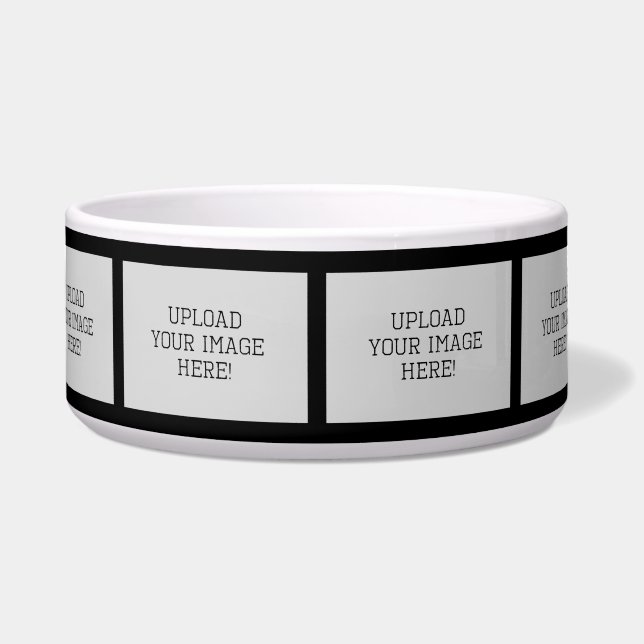 Creëer-Your-Ewn Photo Collage Pet Food Bowl Voerbakje (Voorkant)