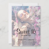 Creëer Your Ewn Photo Collage Sweet 16 Birthday Kaart (Voorkant)