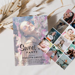 Creëer Your Ewn Photo Collage Sweet 16 Birthday Kaart<br><div class="desc">Tieners houden van deze unieke fotocollage 'Sweet 16' Birthday Party Invitation! Het ontwerp kenmerkt één hoofdfoto met een bekleding op de voorzijde van de uitnodiging met de optie om op de achterkant creatief te worden door 12 meer afbeeldingen te uploaden gebruikend een moderne vierkant insta lay-out! Al tekst is gemakkelijk...</div>