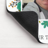 Creëer Your Ewn Photo Floral Lijst Mousepad Muismat (Hoek)