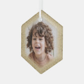 Creëer Your Ewn Photo Kerstglas Ornament (Voorkant links)