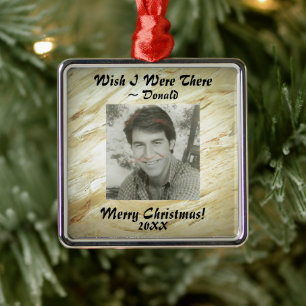 Creëer Your Ewn Photo Marble Faux Finish Metalen Ornament