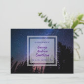 Creëer Your Ewn Photo Memorial Service Kaart (Staand voorkant)