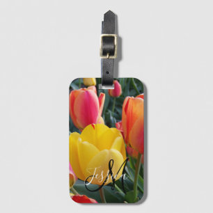 Creëer Your Ewn Photo Monogrammed Bagagelabel