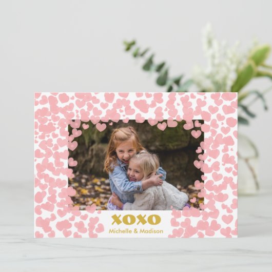 Creëer Your Ewn Sweet Photo Valentijnsdag Feestdagenkaart (Staand voorkant)