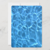 Creëer Your Ewn Swimming Pool Photo Wedding Kaart (Achterkant)