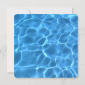 Creëer Your Ewn Swimming Pool Photo Wedding Kaart (Achterkant)