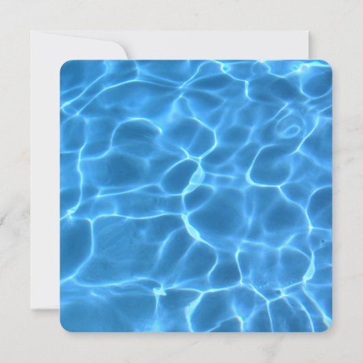 Creëer Your Ewn Swimming Pool Photo Wedding Kaart (Achterkant)