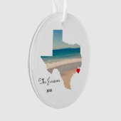 Creëer Your Ewn Texas Beach Trip Photo Ornament (voorkant)