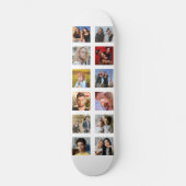 Creëer Your Ewn Trendy 12 Square Photo Persoonlijk Skateboard (Voorkant)