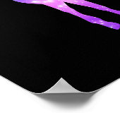 Creëer Your Ewn Unicorn Photo Silhouette Black Poster (Hoek)