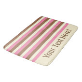 Creëer Your Ewn - Whimsical Neapolitan Stripes Badmat (Gekanteld)
