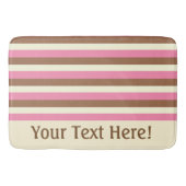Creëer Your Ewn - Whimsical Neapolitan Stripes Badmat (Voorkant)