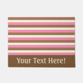 Creëer Your Ewn - Whimsical Neapolitan Stripes Deurmat (Voorkant)
