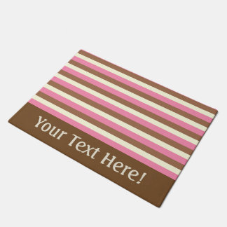 Creëer Your Ewn - Whimsical Neapolitan Stripes Deurmat