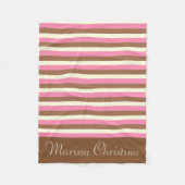 Creëer Your Ewn - Whimsical Neapolitan Stripes Fleece Deken (Voorkant)