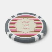 Creëer Your Ewn - Whimsical Neapolitan Stripes Pokerchips (Enkel)