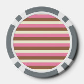 Creëer Your Ewn - Whimsical Neapolitan Stripes Pokerchips (Achterkant)
