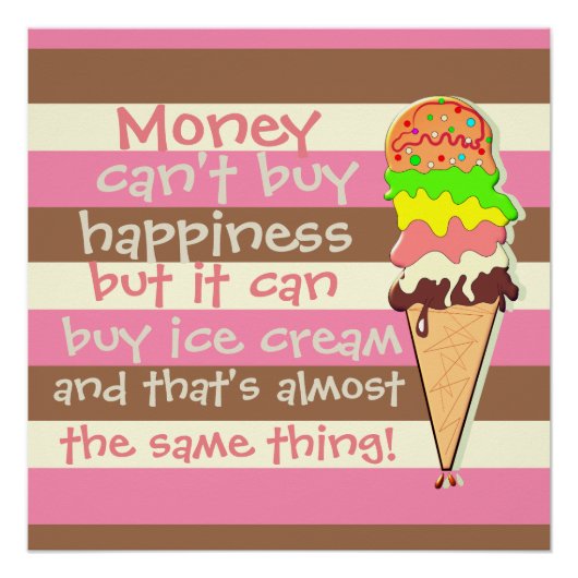 Creëer Your Ewn - Whimsical Neapolitan Stripes Poster (Voorkant)