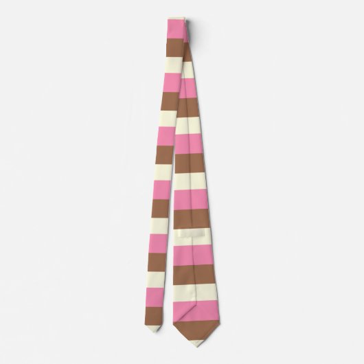 Creëer Your Ewn - Whimsical Neapolitan Stripes Stropdas (Achterkant)
