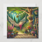 Creëer Your Happy Place Platte Kaart (Voorkant)