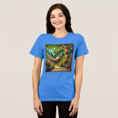 Creëer Your Happy Place - Rustig tuinontwerp Tri-Blend Shirt (Voorkant volledig)