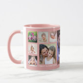 Creëer Your Own 13 Family Photo Collage Roze Mok (Links)
